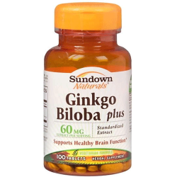 Sundown - Ginkgo Biloba Plus 60mg - 100 Capsulas